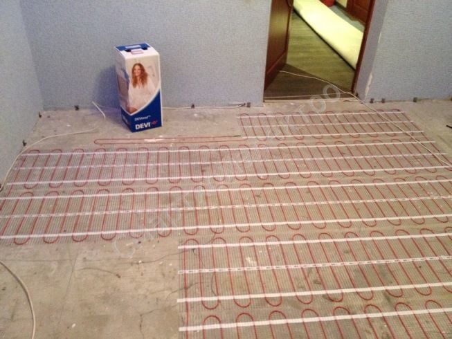 Теплый пол floor heating mat